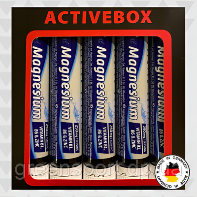 Inkospor Magnesium 5х25 мл, магній, цинк, вітамін В6, вітамін В1, під час занять спортом і тренувань