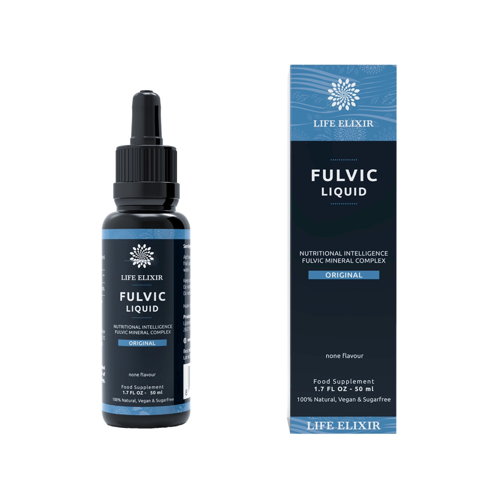 Life Elixir Fulvic Original Фульмова кислота, Детоксикація/підтримання мітохондрій. 50 ml BX727