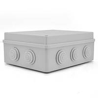 Коробка розподільна зовнішня YOSO 200x155x80 IP65 колір білий, 10 отворів, соски в комплекті, BOX, Q60 от DOM-Energy