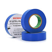 Ізолента RENDER 0,19 мм * 16 мм * 7 м (синя), temp:-10 +80 ° С, 2000V, розтяж-180%, міцність 20Н / см, Агдезія