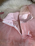 Нарядна сукня на дівчинку рожева зріст 116-122, 122-128, фото 8