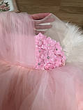 Нарядна сукня на дівчинку рожева зріст 116-122, 122-128, фото 4