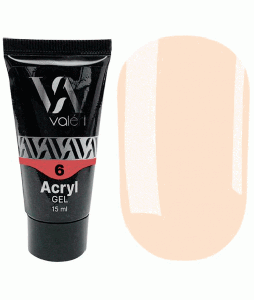 Акриловий гель для нарощення Valeri Acryl Gel 06 BEIGE 15 мл