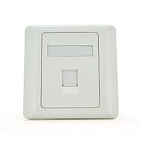 Рамка 86х86 під 1 модуль Keystone Jack RJ-45 кат.5e UTP, 1-port Q100 от DOM-Energy