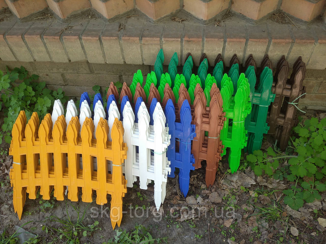 Забор декоративный пластиковый 10 шт - фото 1 - id-p1846877186