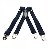 Удлиненные подтяжки Gofin suspenders X образные Темно-Синие (PBP-4659) ET, код: 1388526