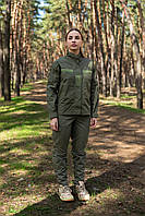 Форма олива ріп стоп жіноча армійська літня військова штурмова костюм бойовий оливковий тактичний польовий