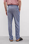 Льняні чоловічі штани Finn Flare BAS-20024-105 сині S, фото 4