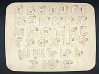 Деревянная азбука под декупаж из фанеры. Русский алфавит. 36х49см