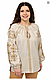 Лляна вишиванка Етніка (бежевий), розміри S,M,L,XL,2XL,3XL, фото 3