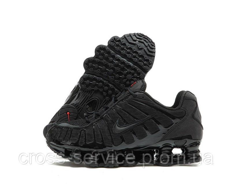 Кроссовки мужские и женские Nike Shox TL black / Найк Шокс черные