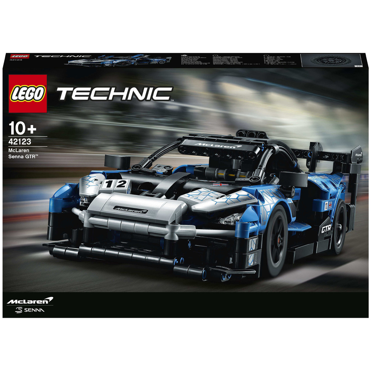 Блоковий конструктор LEGO Technic McLaren Senna GTR 42123 Лего Технік 830 деталей