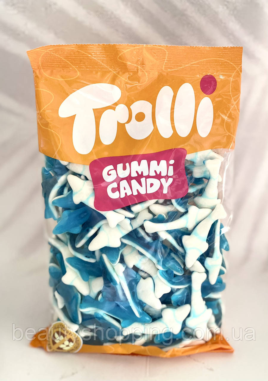 Trolli Shark Gummi Candy жувальний мармелад акули 1 кг пакет Німеччина