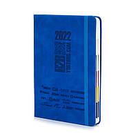 Щоденник Югторг ФІРМОВИЙ 2022, синій з резинкою от DOM-Energy