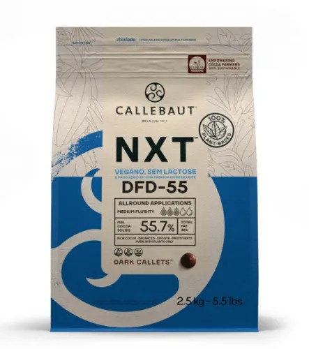 Темний шоколад NXT Barry Callebaut БЕЗЛАКТОЗНЫЙ 55,7%, 2,5 кг
