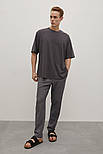 Льняні чоловічі штани Finn Flare BAS-20024-205 сірі S, фото 2