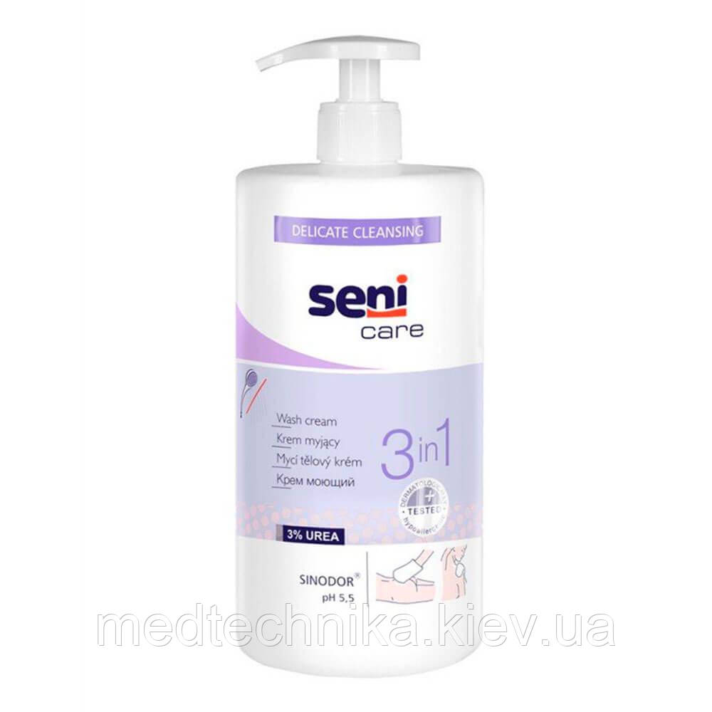 Крем для очищення тіла 3 в 1 Seni Care Крем, 1000 мл, фото 1