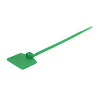 Стяжки нейлон з маркером 3х100mm зелені (500шт) висока якість, діапазон робочих температур: від -45С до + 80С, от DOM-Energy