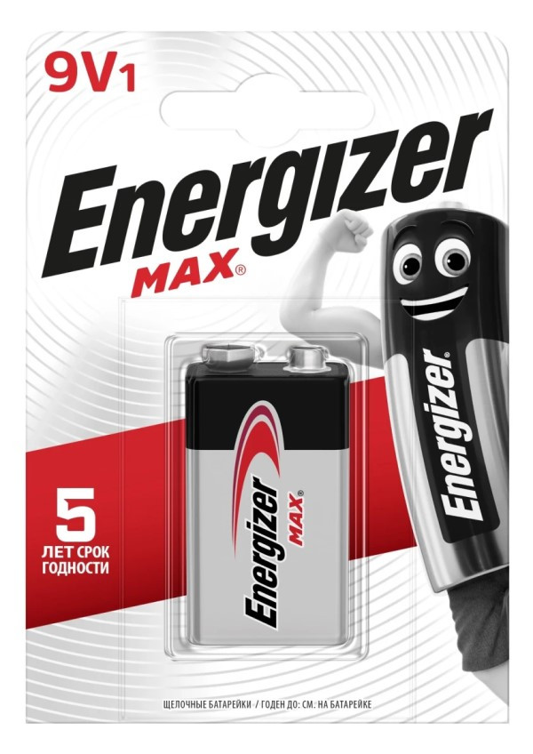 Батарейка Energizer MAX 6LR61 9V, фото 1