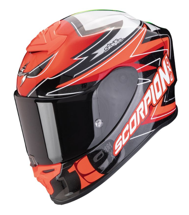 Мотошолом Scorpion Exo-R1 Evo Air Alvaro red, фото 1