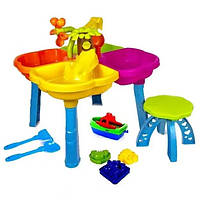 Детский песочный столик со стульчиком KinderWay KW-01-121 для детей А9297-1
