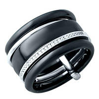 Серебряное кольцо OgoSilver с , керамикой, вес изделия 11,64 гр (1908273) 18 размер