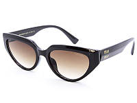 Солнцезащитные очки Миу Миу лисички в шоколадной оправе с коричневой линзой