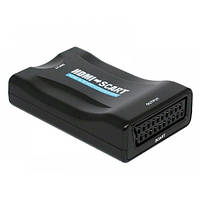 Конвертер HDMI (тато) на SCART (мама), 5V / 2A + перехідник, Black, Box, Q250 от DOM-Energy