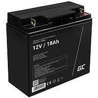 Аккумулятор Green Cell VRLA AGM 18Ah 12V (AGM09) акб для дома, аккумуляторная батарея Б0502-1