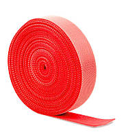 Стяжки на липучці ширина 10мм, рулон 50м, червоні, ціна за рулон от DOM-Energy