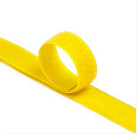 Стяжки на липучці ширина 10мм, рулон 50м, жовті, ціна за рулон от DOM-Energy