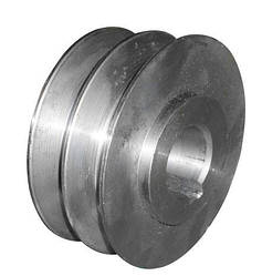 Шків 2-х струмковий для установки на шпонковий вал діаметром 19.05 мм