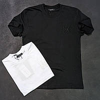 Футболка amiri турция, Мужская хлопковая футболка amiri черная, Amiri футболка мужская