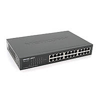 Комутатор Mercury S124D, 24 порти Ethernet 10/100 Мбіт / сек, BOX Q6 от DOM-Energy