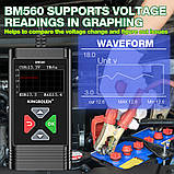 Автомобільний тестер акумуляторів KINGBOLEN BM560 (6V/12V) для машини, мотоцикла, фото 9