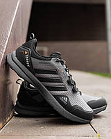 Кроссовки мужские Adidas Terrex Light GTX Grey Black серые с черным SRV AD072