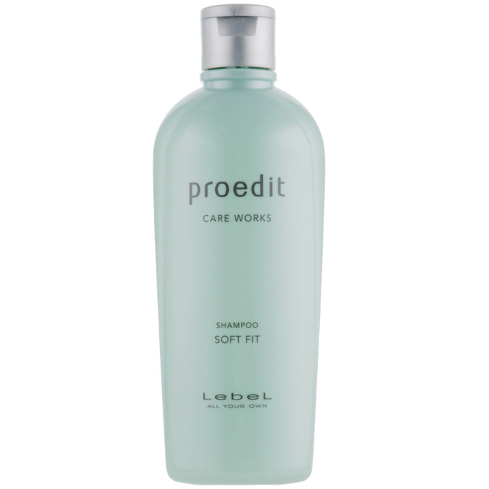 Зволожуючий шампунь для сухого жорсткого волосся Lebel Proedit Care Works Shampoo Soft Fit 300мл, фото 1