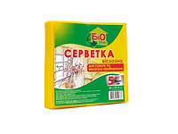 Серветки віскозні 5шт ТМ EKO+ 30*30