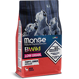 Monge BWild Low Grain Puppy & Junior оленина 2.5 кг.+ смаколик
