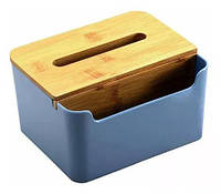 Коробка MORO для серветок 18.5*15*10см Блакитна M-9015В