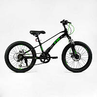 Дитячий спортивний велосипед 20" дюймів Corso «F35» магнієва рама, Shimano Revoshift 7 швидкостей, зібраний на