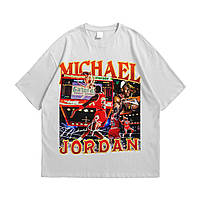 Футболка з принтом Michael Jordan NBA M Білий, фото 4