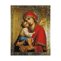 Картина діамантова STRATEG Донська ікона Божої Матері 40х50 см 27 кол 3 рів.скл.(FA10375)