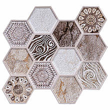 Декоративна ПВХ плитка на самоклейці 280х300х5мм Вінтажна , ціна за 1 шт. (СПП-507) SW-00001136