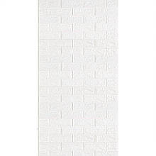 Самоклеюча 3D панель під Білу Цеглу в рулоні 3080x700x3мм (R001-3) SW-00001393