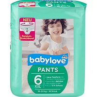 Премиум подгузники трусики babylove 6, XXL 18-30kg, 18 St (Германия) babylove Pants xxl, 18-30 kg, 18 St