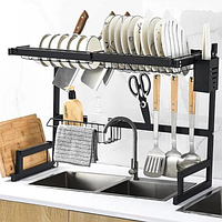 Сушарка для посуду над раковиною 65 см/ Органайзер для кухні/ Кухонна полиця над раковиною