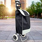 Сумка-візок господарський на колесах, до 130кг (95х35х30см) Чорний / Сумка для покупок на колесах, фото 2
