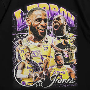 Футболка з принтом баскетбольна Lebron James S Чорний, фото 3