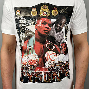 Футболка з принтом боксер Mike Tyson S Білий, фото 1